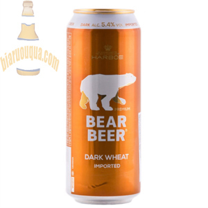 Bia Gấu Bear Beer Dark Wheat 5,4% - Lon 500ml, Thùng 24 Lon