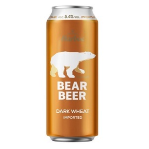Bia Gấu Bear Beer Dark Wheat 5,4% - Lon 500ml, Thùng 24 Lon
