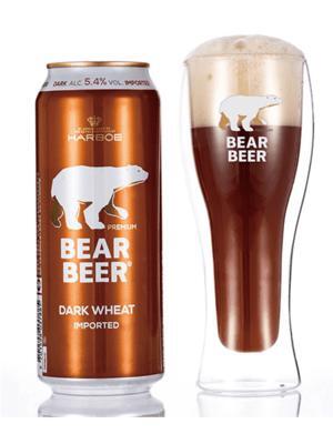 Bia Gấu Bear Beer Dark Wheat 5,4% - Lon 500ml, Thùng 24 Lon