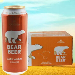 Bia Gấu Bear Beer Dark Wheat 5,4% - Lon 500ml, Thùng 24 Lon
