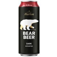 Bia gấu Bear Beer Dark Imported 5,3% Đức - lốc 6 lon 500ml