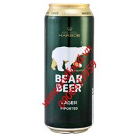 Bia gấu Bear Beer Harboe premium lager 500ml