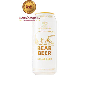 Bia gấu Bear Beer Wheat 5% Đức thùng 24 lon 500ml