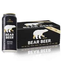 Bia gấu đen Harboe Bear Beer Strong Improted 7.7vol lon 500ml