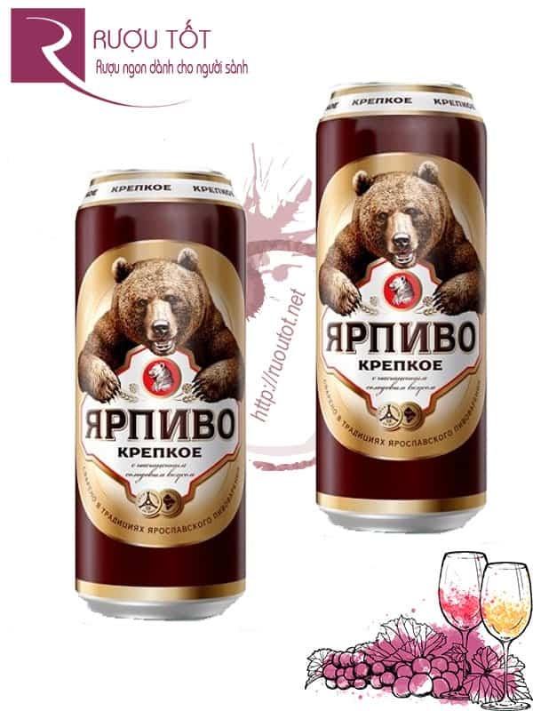 Bia Gấu Đen Mạnh Nga 7,2% lon 500ml