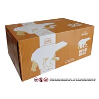 Bia Gấu Harboe Bear Beer Dark Wheat 5.4 % thùng 24 lon 500ML