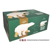 Bia Gấu Harboe Bear Beer Lager 5% thùng 24 lon 500ML