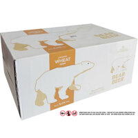 Bia Gấu Harboe Bear Beer Wheat 5% thùng 24 lon 500ML