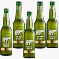 Bia gấu xanh cốm chai 330ml – Bear Beer Premium Lager 5% vol