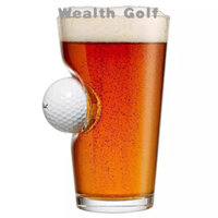Bia Golf Ly Bị kẹt trong kính Golf Nhúng Sáng Tạo Rượu Thủy Tinh Quà Tặng