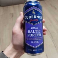 Bia Gubernija Royal Baltic Porter Lithuania 6.4% vol thùng 24 lon 500ml