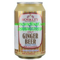Bia gừng Ginger beer không đường Royalty 330ml