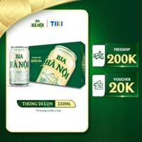 Bia Hà Nội Nhãn Xanh - Thùng 24 lon 330ml