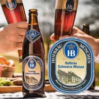 Bia HB đen Hofbrau Munchen Hofbrau Schwarze Weisse 5.1%vol 500ml x 20 Chai / thùng