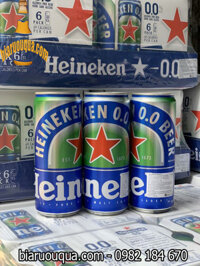 Bia Heineken 0.0% không độ cồn Heineken chay lon 330ml Hà Nội