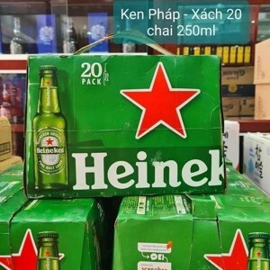 Bia Heineken chai 250ml - Thùng 20 chai (Bia ngoại – Pháp)