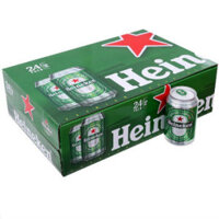 Bia Heineken Hà Lan 330ml x 24 lon nhập khẩu nguyên thùng