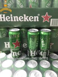 Bia Heineken Hà Lan 5% thung 24 lon cao 500ml