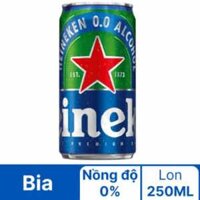 Bia Heineken không cồn thùng 24 lon 250 ml