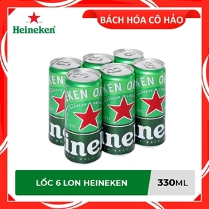 Bia Heineken lốc 6 lon x 330ml