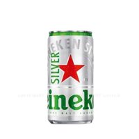 Bia Heineken Silver bạc, lon cao (250ml, 4%).