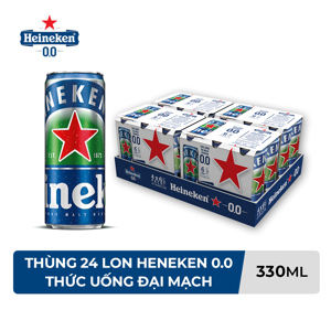 Bia Heineken thùng 24 lon x 330ml