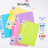 Bìa hồ sơ màu Pastel 20 lá nhựa PP Thiên Long Flexoffice FO-DB007NĐ - Xanh