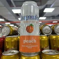 Bia Hoegaarden peach lon – bia màu cam vị quả đào 3%vol 500 ml