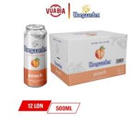 Bia Hoegaarden Peach Vị Đào Tinh Tế Thùng 12 Lon 500ml.