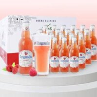 Bia Hoegaarden Rosee 3% – Chai 248ml – Thùng 24 Chai bia cho phái nữ liên doanh Bỉ Việt