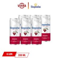 Bia Hoegaarden Rosee Lốc 6 Lon 330ml [Date 10/2023] [HCM, Đà Nẵng]