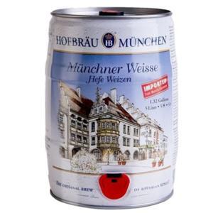 Bia Hofbrau Munchen Weisse Hefe Weizen 5,1% - bom 5 lít