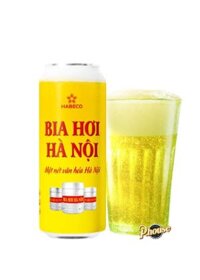 Bia Hơi Hà Nội 4.1% – Lon 500ml – Thùng 24 Lon