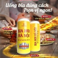 Bia hơi Hà Nội lon 500ml