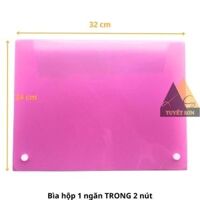 Bìa hộp 1 ngăn TRONG 2 nút