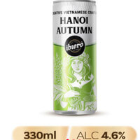 Bia IBIERO Hanoi Autumn vị cốm 4.6% vol Thùng 20 Lon 330ml