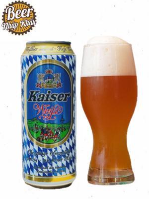 Bia Kaiser Weissbier 5.2%  Thùng 24 lon x 500ml