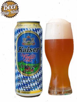 Bia Kaiser Weissbier 5.2%  Thùng 24 lon x 500ml