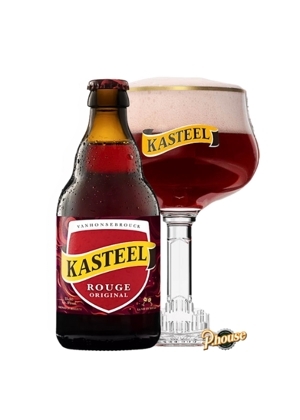 Bia Kasteel Rouge 8% - Thùng 24 chai x 330ml