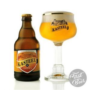 Bia Kasteel Triple 11% Bỉ chai 330ml thùng 24 chai