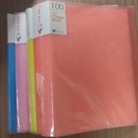 Bìa Kẹp Giấy A4 Cứng 100 Lá Trong Clear Book - VPP0092