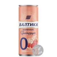 Bia Không Cồn Baltika 0 Grapefruit – Lon 330ml – Thùng 24 Lon