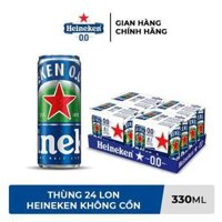 Bia không cồn Heineken thùng 24 lon 330ml