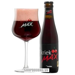 Bia Kriek Max 3,5% Bỉ - chai 250ml