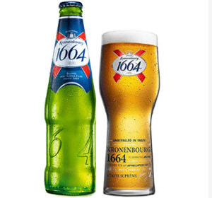 Bia Kronenbourg 1664 Blanc 5% - Chai 330ml, Thùng 24 Chai