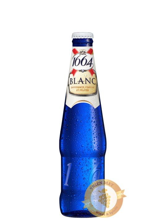Bia Kronenbourg 1664 Blanc 5% - Chai 330ml, Thùng 24 Chai