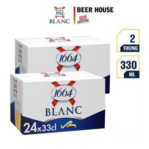 Bia Kronenbourg 1664 Blanc 5% -  lốc 6 chai 330ml