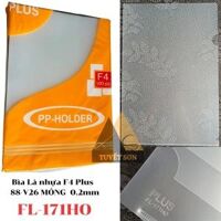 Bìa Lá nhựa F4 Plus FL-171HO 88-V35 MỎNG 0.15mm                         &nbsp(&nbspTrắng&nbsp)
