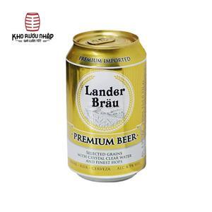 Bia Lander Brau Premium Beer 4.9% Hà Lan - 24 lon x 330ml