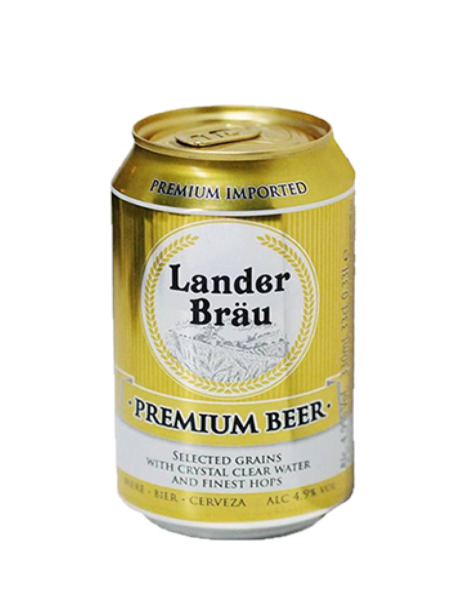 Bia Lander Brau Premium Beer 4.9% Hà Lan - 24 lon x 330ml